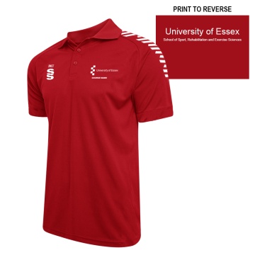 Men's Dual Solid Colour Polo : Red